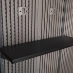 Garden Storage Shed 7 X 9.5 Ft Light Grey HDPE Steel Reinforced - Image 9