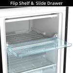 Upright Freezer 90L Reversible Door Adjustable Thermostat Black - Image 6