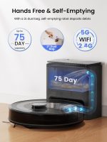 Robot Vacuum And Mop 6000Pa Self-Emptying LiDAR Navigation Black - Image 2