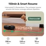 Robot Vacuum And Mop 8000Pa LiDAR Navigation 150 Min Black - Image 6