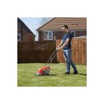 Hover Lawn Mower 25cm 1400W 15L Grass Box 4 Cutting Heights Orange Grey - Image 5