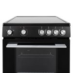 Freestanding Electric Single Cavity Cooker 68L 4 Ceramic Hobs Black - Image 4