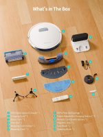 Robot Vacuum Cleaner 7000Pa LiDAR Navigation Auto-Empty White - Image 7