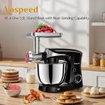 Stand Mixer 1500W 5.5L Tilt-Head 10 Speeds Stainless Steel Bowl Black - Image 7