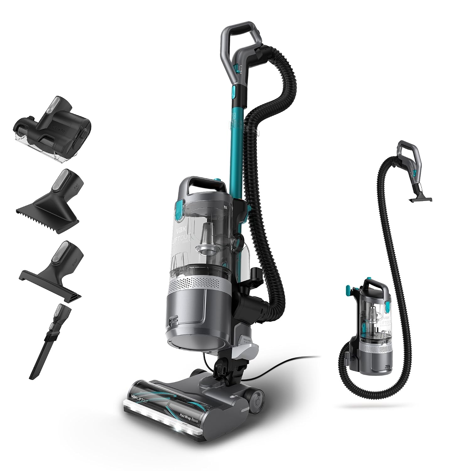 71ZcfoUh9lL._SL1500.jpg Upright Bagless Vacuum Cleaner 600W 2L HEPA Filter Graphite/Teal - Image 1