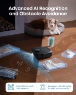 Robot Vacuum And Mop 20000Pa Suction Auto-Emptying Black - Image 7