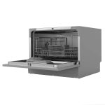 Freestanding Compact Dishwasher 6 Place Settings 6 Programs Silver - Image 9