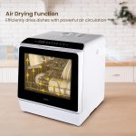 Table Top Dishwasher 5L 6 Programmes Built-In Water Tank White - Image 5