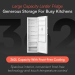 Freestanding Larder Fridge 362L Frost Free White - Image 2
