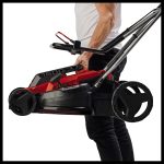 Corded Electric Lawn Mower 37cm 1600W 38L Grass Box 5 Heights Red Black - Image 7