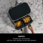 Dual Zone Digital Air Fryer 7.6L 6-in-1 Black - Image 10