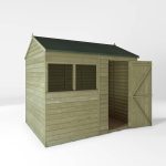 Wooden Garden Storage Shed 8 X 6 Ft Single Door Reverse Apex Roof - Image 7