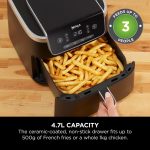 Air Fryer 4.7L 2000W 4 Functions Digital Touch Black - Image 7