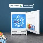 Integrated Under Counter Fridge 110L LED Light Reversible Door White - Image 8