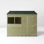 Wooden Garden Storage Shed 8 X 6 Ft Single Door Reverse Apex Roof - Image 6