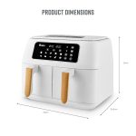 Air Fryer 8L Dual Basket 13 Presets Match Cook White - Image 6