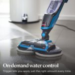 Electric Mop 105W Rotating Pads Hard Floor Cleaner Polisher Titanium/Blue - Image 7
