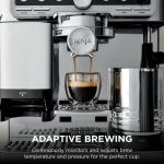 3-In-1 Espresso Cold Brew Filter Coffee Machine 25 Grind Settings Silver - Image 5