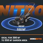 Cordless Lawn Mower 37cm Cutting Width 6 Height Settings 20-70mm 40V 4.0Ah Black - Image 5