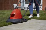 Electric Hover Lawn Mower 1400W 25cm 3 Heights 10m Cable Orange Grey - Image 6