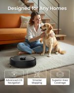 Robot Vacuum Cleaner 5300Pa LiDAR Navigation Auto-Empty Black - Image 3