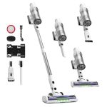 Cordless Stick Vacuum Cleaner 580W 48KPa Suction 65 Min White