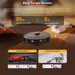 Robot Vacuum Cleaner With Mop 12000Pa Suction FlexiArm Edge Mopping Black - Image 5