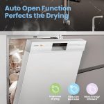 Freestanding Dishwasher 13 Place Settings 6 Programmes White Auto Door Open - Image 9