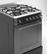 Freestanding Gas Cooker 59L 4 Burner Wok Burner Turbo Fan Stainless Steel - Image 3
