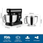 Stand Mixer 5-Quart 8-Speed 1000W Tilt-Head Black - Image 6
