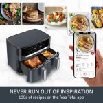 Dual Air Fryer 11L 8 In 1 2700W Touchscreen Java-Grey - Image 9