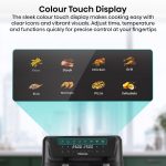 Air Fryer 11L Dual Zone 2700W Colour Touch Display 8 Functions Black - Image 9