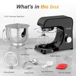 Stand Mixer 5.5L 1500W 10 Speed Pulse Black - Image 9
