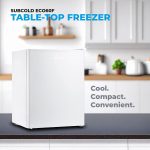 Mini Freezer 30L 4-Star Table Top With Reversible Door White - Image 2