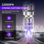 Handheld Vacuum Cleaner 22000Pa 3 Speed Brushless Motor Cordless Silver - Image 2