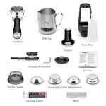 Bean To Cup Coffee Machine 16 Grind Settings 15 Bar Pump PID Temp Control Brushed Stainless Steel - Image 8