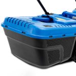 Corded Electric Lawn Mower 33cm 1300W 30L Grass Box 3 Heights Blue - Image 8