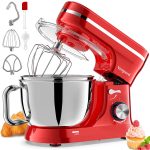 Stand Mixer 4.5L+5L Bowls 8-Speed 1000W Tilt-Head Blue - Image 8