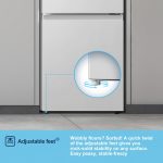 Freestanding Fridge Freezer 175L 60/40 Split E Rated White Reversible Door - Image 10