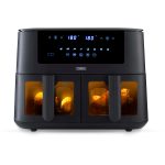 Dual Basket Air Fryer 9L 2400W 8 Presets Sync Function Black - Image 8