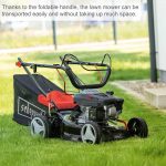 Self-Propelled Petrol Lawn Mower 42cm 131cc 45L Grass Box Red Black - Image 9