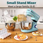 Stand Mixer 4.5L+5L Bowls 8-Speed 1000W Tilt-Head Blue - Image 7