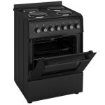 Electric Cooker 62L Oven 4 Hotplates Freestanding 60cm Matte Black - Image 6