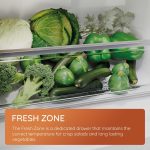 Under Counter Larder Fridge 128L 85cm Low Frost White Reversible Door - Image 4