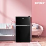 Under Counter Fridge Freezer 87L Double Door Reversible Door Black - Image 6