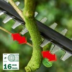 Telescopic Hedge Trimmer 18V Cordless 135° Pivoting Head Green - Image 4