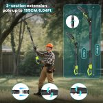 Pole Hedge Trimmer And Chainsaw Set 7.05Ft Extension 2x4.0Ah Battery Black - Image 3