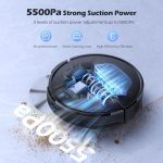 Robot Vacuum And Mop 5500Pa LiDAR Navigation 5 Maps Black - Image 9
