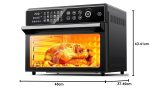 Air Fryer Oven 30L 18 Presets Dual-Cook Digital Touch Black - Image 8