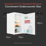Freestanding Larder Fridge 113L 55cm With Ice Box White - Image 4